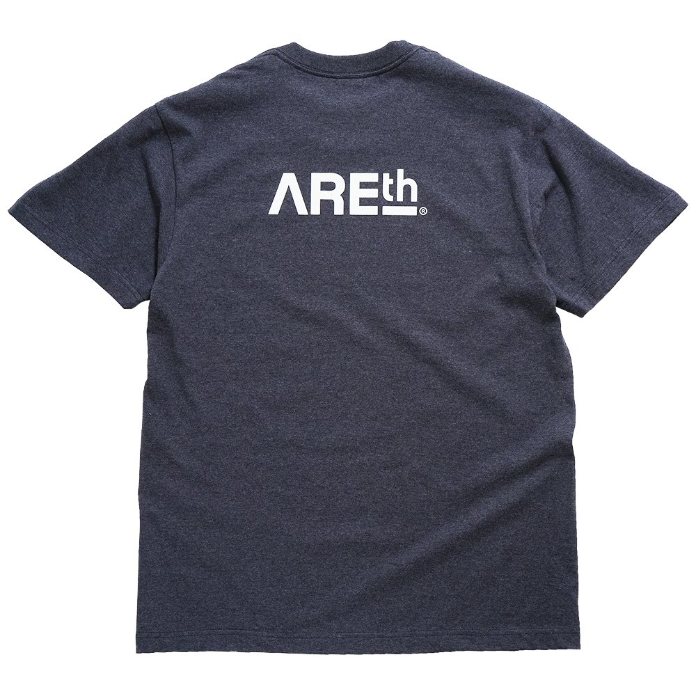AREth ( アース ) 2023 Tシャツ LOGO S/S T-SHIRTS ( HEATHER NAVY )
