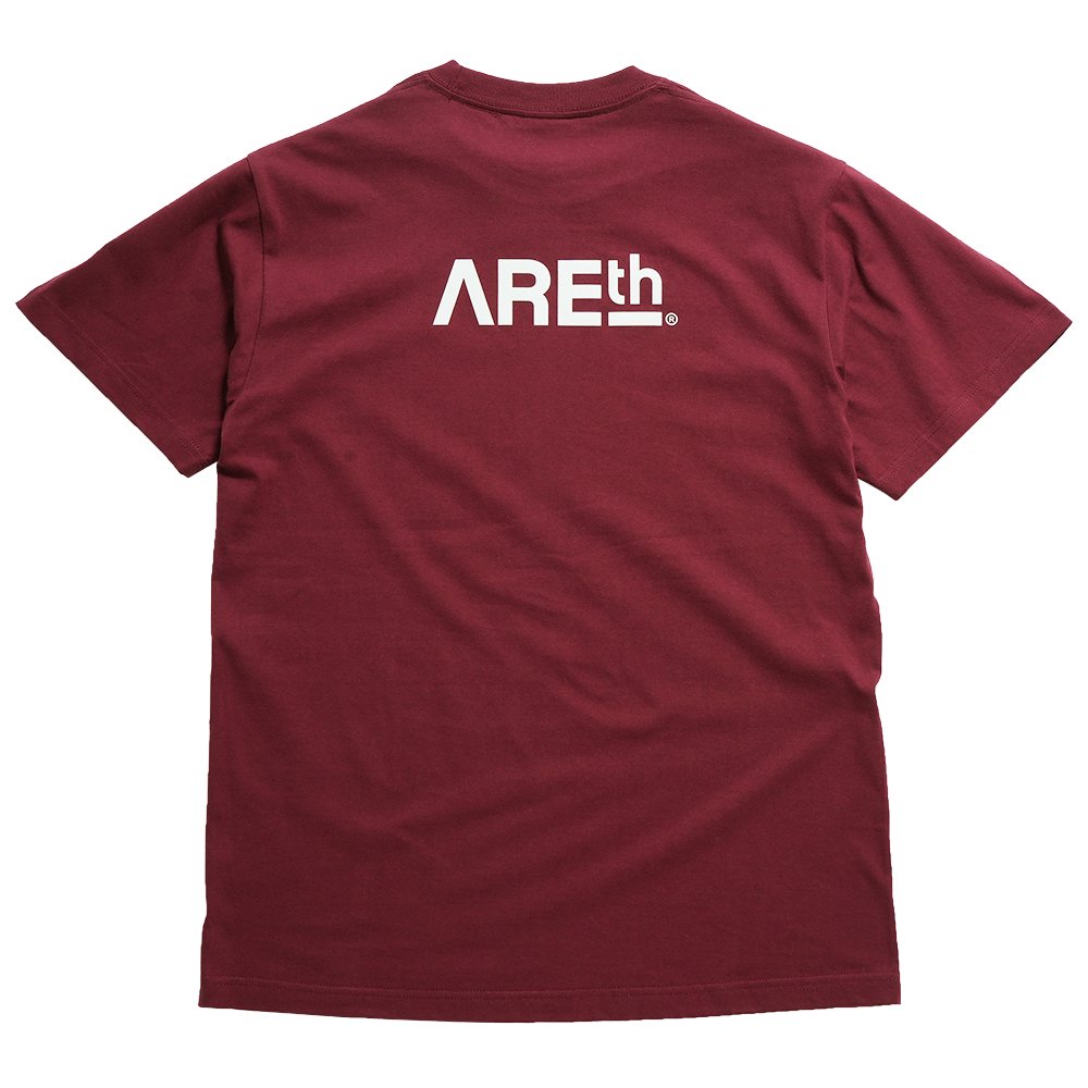 AREth ( アース ) 2023 Tシャツ LOGO S/S T-SHIRTS ( BURGUNDY )