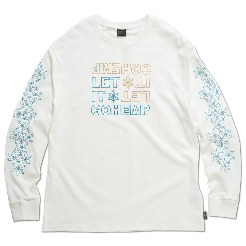 GOHEMP ( إ ) TEE LET IT GOHEMP L/SL TEE ( NATURAL ) GHC4294LIG