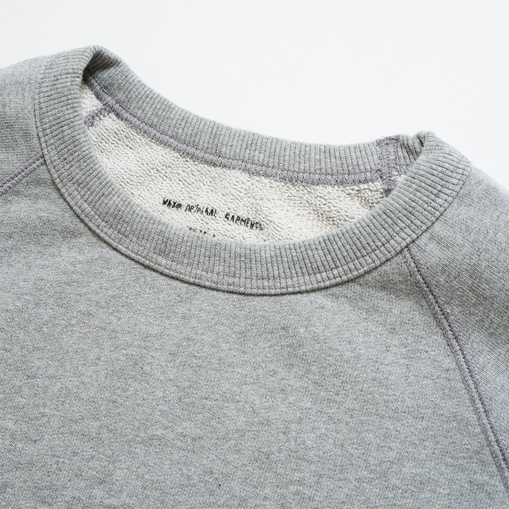 WAX ( ワックス ) スウェットシャツ CUT OFF SWEAT SHIRTS ( GRAY ) WX