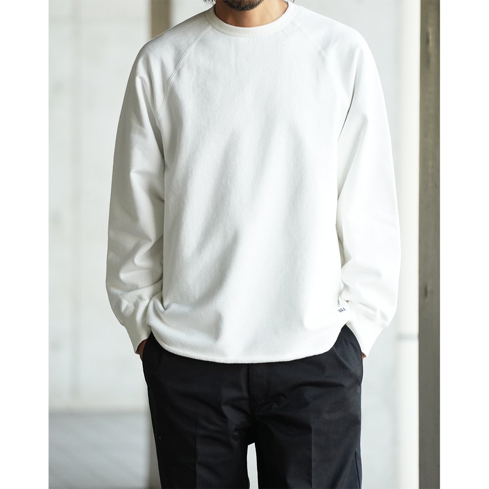 WAX ( ワックス ) スウェットシャツ CUT OFF SWEAT SHIRTS ( WHITE