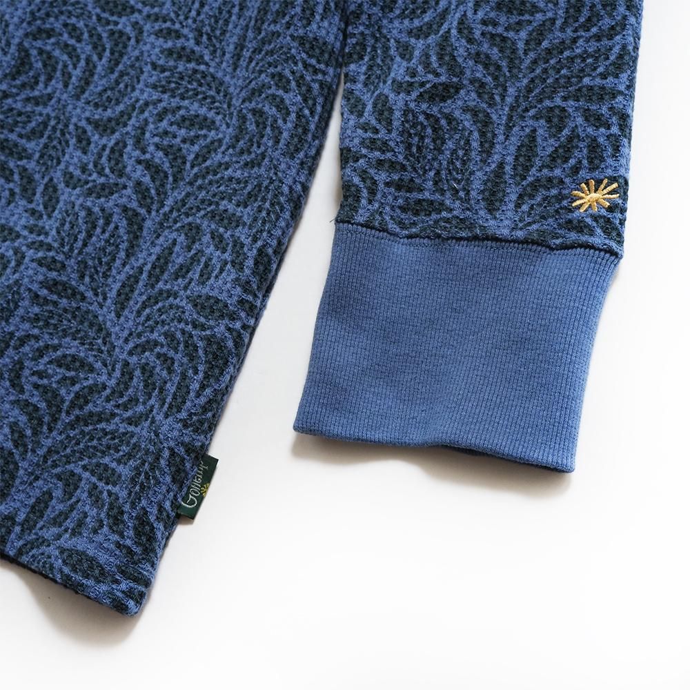 バイヤー厳選用品 GOHEMP ( ゴーヘンプ ) ロンTEE HEMP WAFFLE WIDE CREW ( LAKE 健康アクセサリー