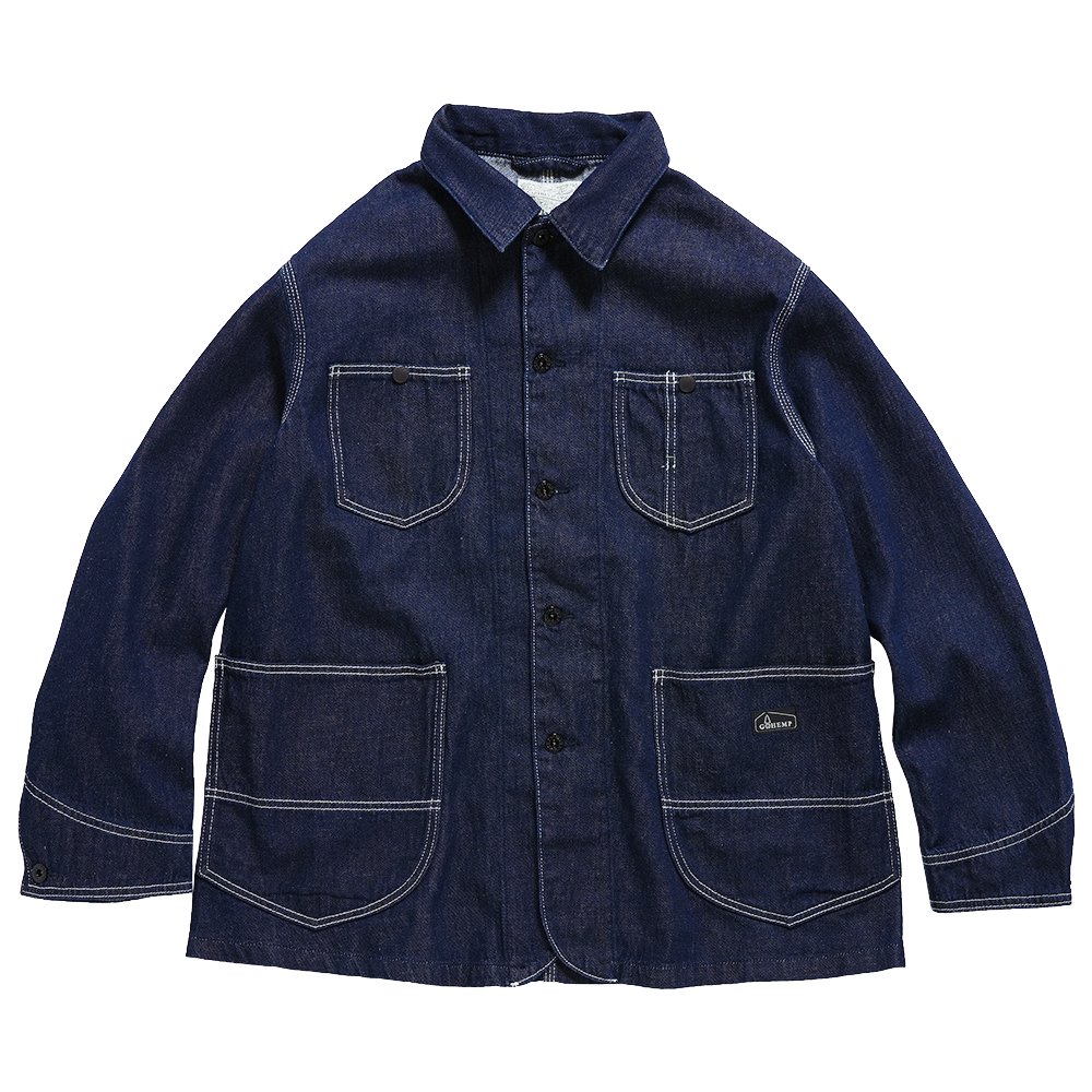 GOHEMP ( ゴーヘンプ ) COVER ALL JACKET ( ONE WASH ) GHJ6161THO