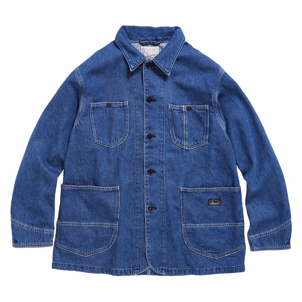 GOHEMP ( ゴーヘンプ ) COVER ALL JACKET ( USED WASH ) GHJ6161THU