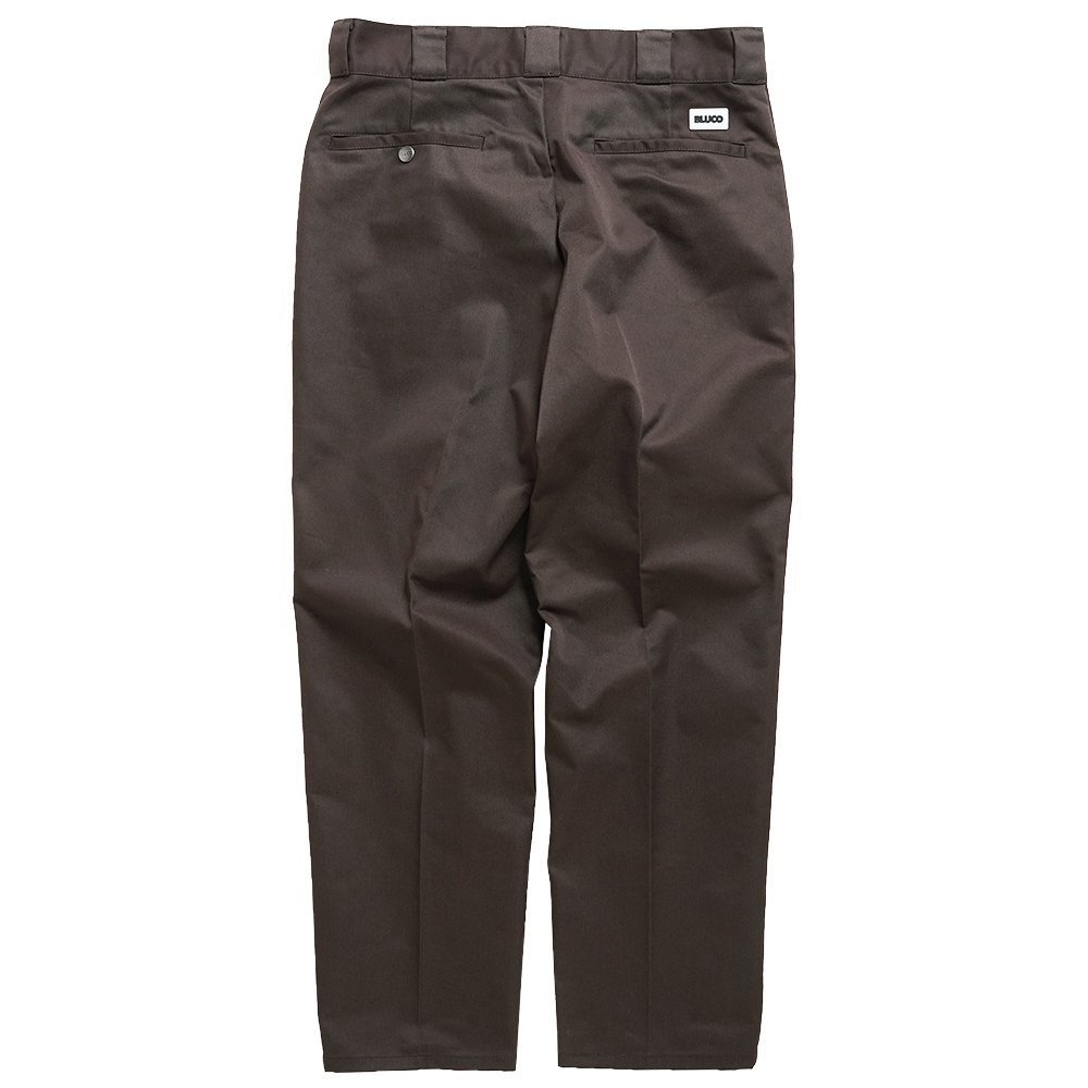 最新入荷 taperd Wide WAX BLUCO work Ｌ ブラウン pants ワークパンツ