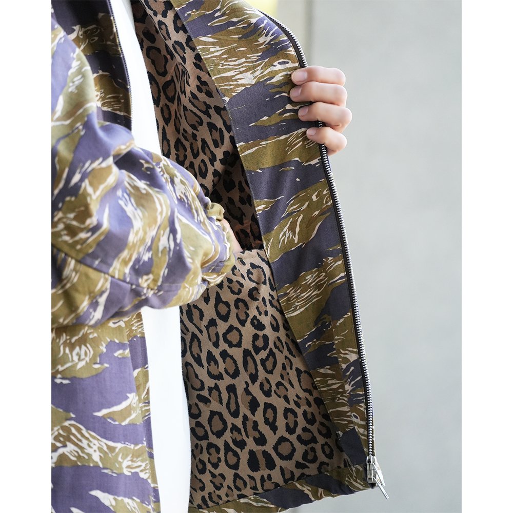 WAX ( ワックス ) ジャケット BALLOON HOOD JACKET ( TIGER CAMO ) WX