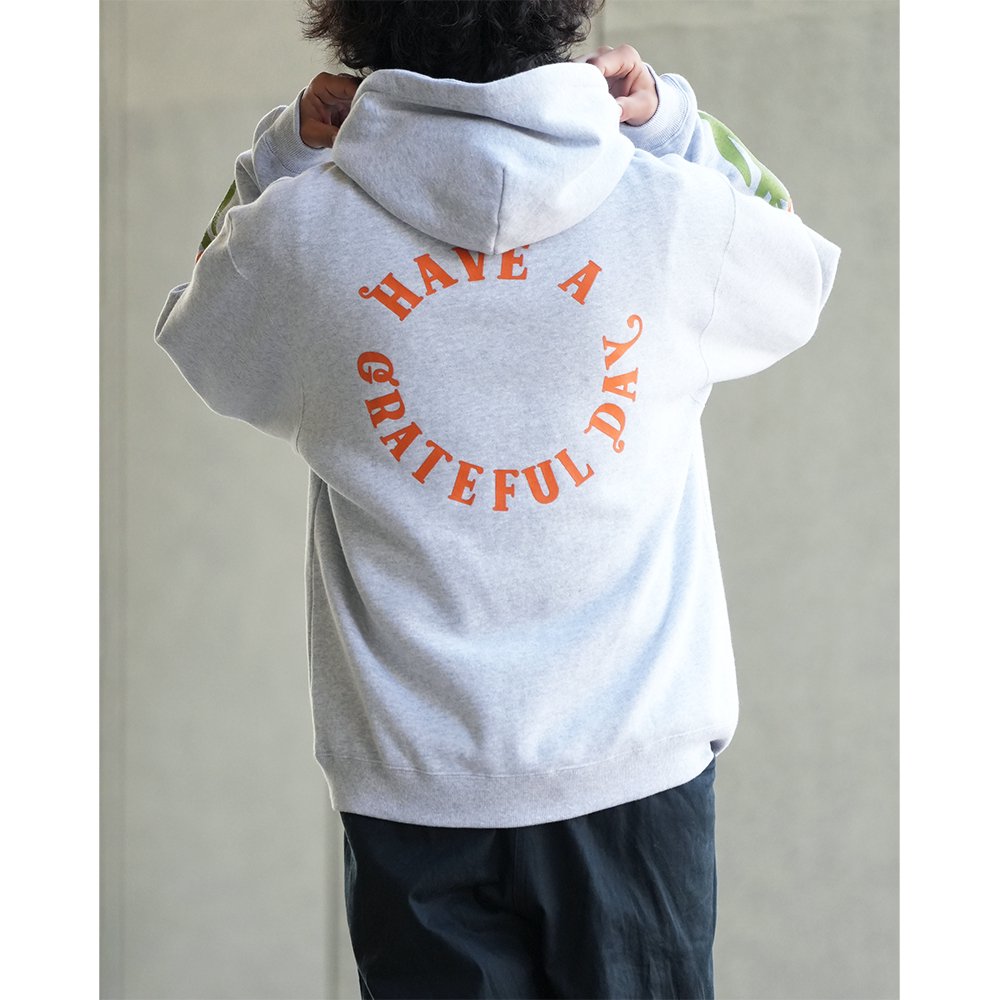 HAVE A GRATEFUL DAY ( ハブアグレイトフルデイ ) TULIP HOODIE SWEATSHIRT ( GRAY )  GDC0235TLIP - JAU／REMILLAレミーラ, GOHEMPゴーヘンプ, HAVE A GRATEFUL DAY, DEVADURGA, 