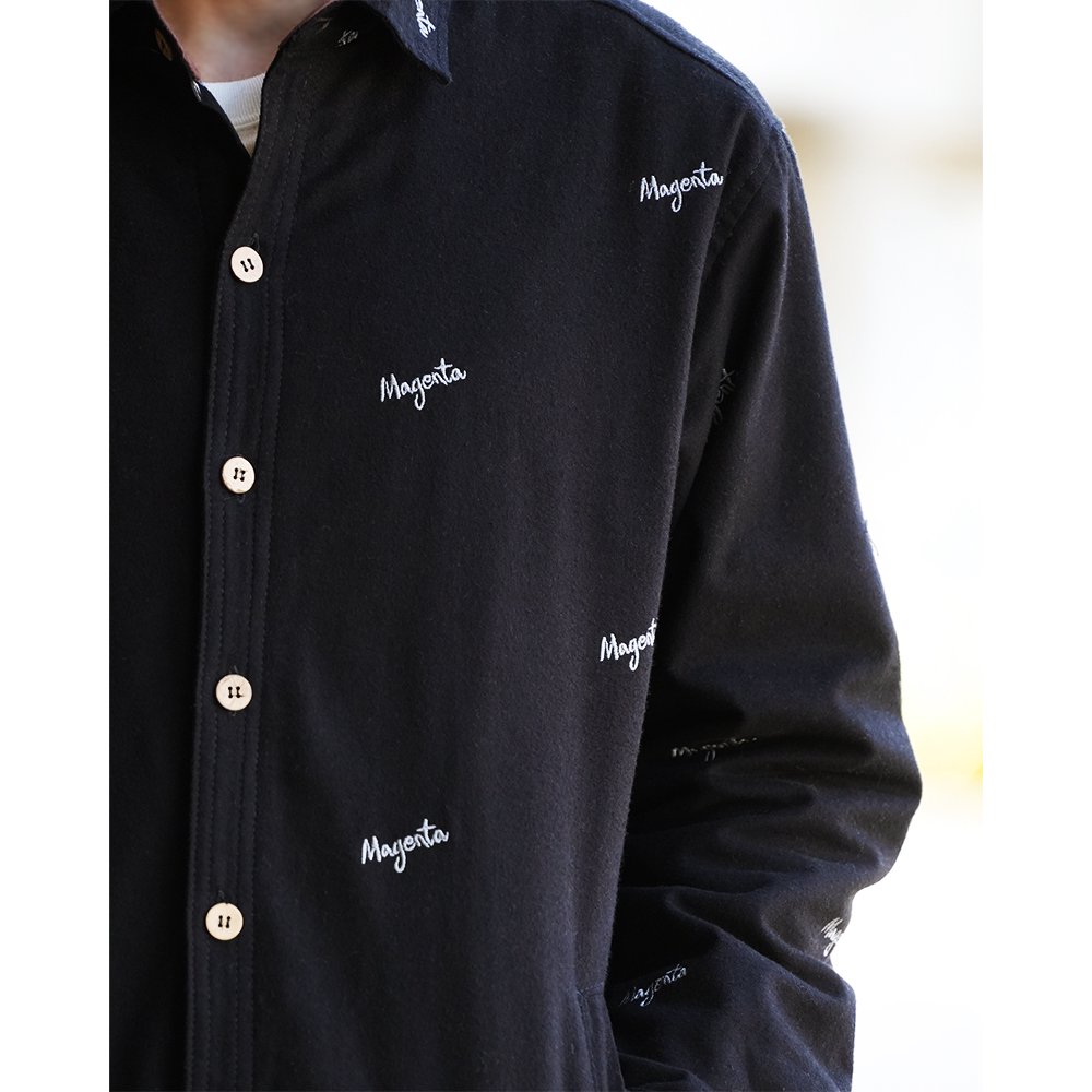 MAGENTA SKATEBOARDS ( マジェンタ スケートボード ) ジャケット SCRIBE OVERSHIRT ( BLACK ) -  JAU／REMILLAレミーラ, GOHEMPゴーヘンプ, HAVE A GRATEFUL DAY, DEVADURGA, AREth,