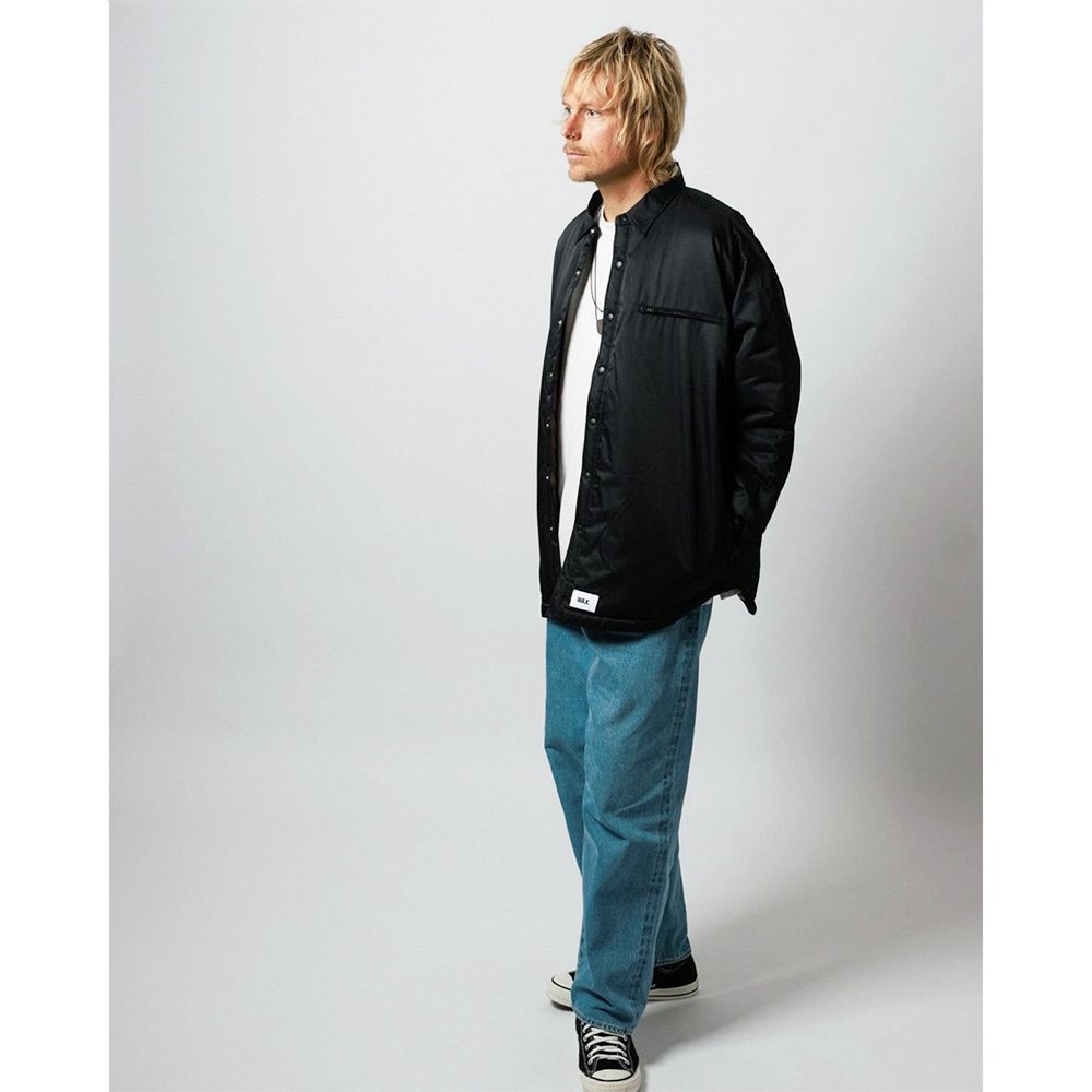 WAX ( ワックス ) ジャケット QUILTED LINED SHIRTS JACKET ( BLACK ) WX-0297 -  JAU／REMILLAレミーラ, GOHEMPゴーヘンプ, HAVE A GRATEFUL DAY, DEVADURGA, AREth,  GREENCLOTHING,