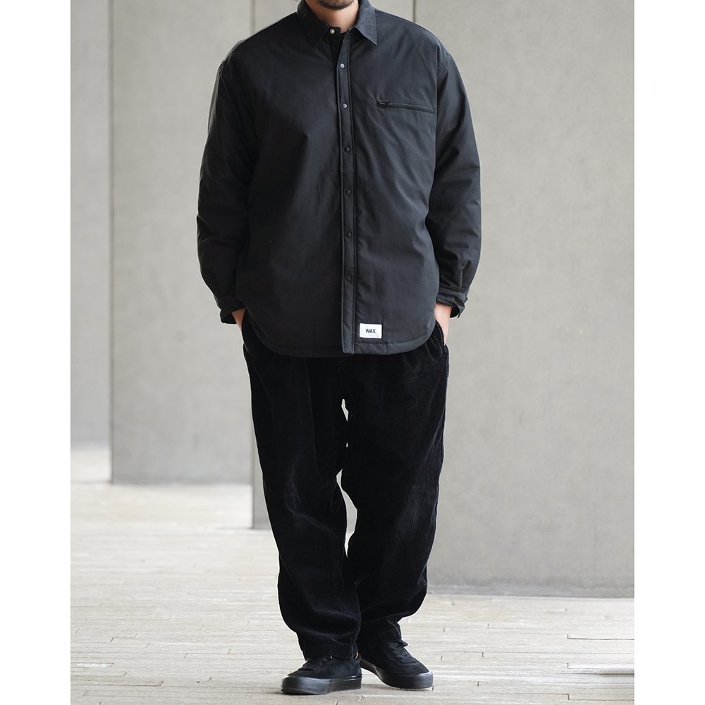 WAX ( ワックス ) ジャケット QUILTED LINED SHIRTS JACKET ( BLACK ) WX-0297 -  JAU／REMILLAレミーラ, GOHEMPゴーヘンプ, HAVE A GRATEFUL DAY, DEVADURGA, AREth,  GREENCLOTHING,