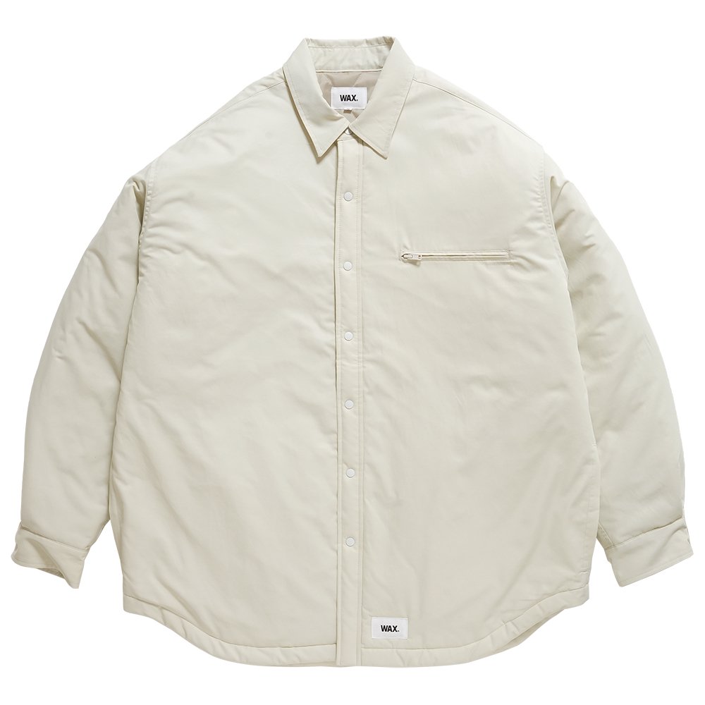 WAX ( å ) 㥱å QUILTED LINED SHIRTS JACKET ( CREAM ) WX-0297