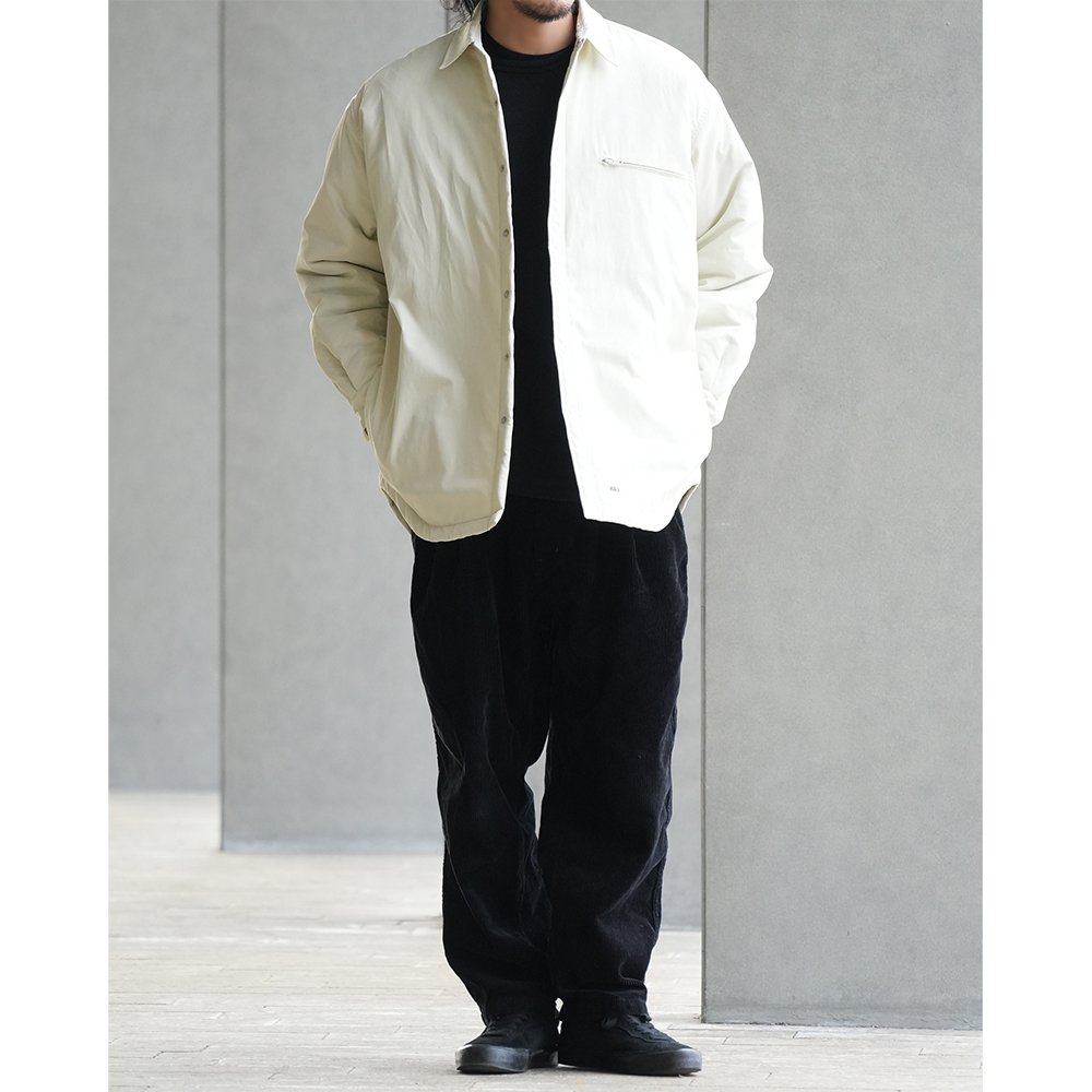 WAX ( ワックス ) ジャケット QUILTED LINED SHIRTS JACKET ( CREAM ) WX-0297 -  JAU／REMILLAレミーラ, GOHEMPゴーヘンプ, HAVE A GRATEFUL DAY, DEVADURGA, AREth,  GREENCLOTHING,