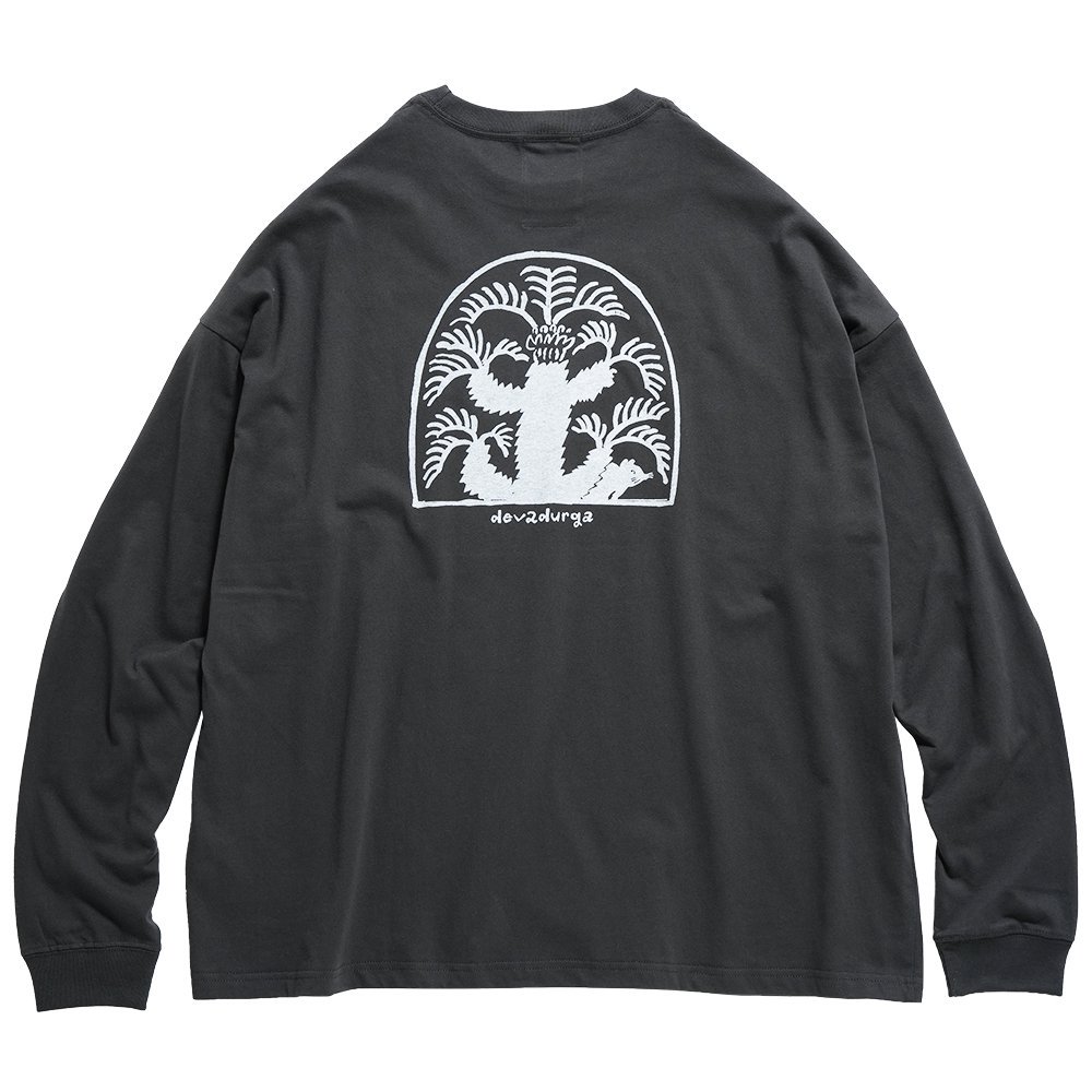 devadurga ( デヴァドゥルガ ) ロンTEE PALM WIDE L/S CUT SEW ( C