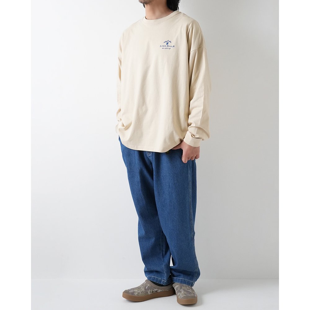 devadurga ( デヴァドゥルガ ) ロンTEE PALM WIDE L/S CUT SEW ( BEIGE