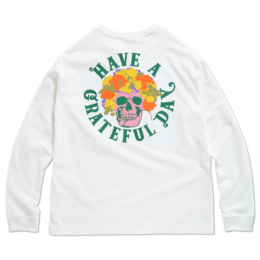 HAVE A GRATEFUL DAY ( ϥ֥쥤ȥեǥ ) TEE BERTHA L/S T-SHRT ( WHITE ) GDC0274BRTH