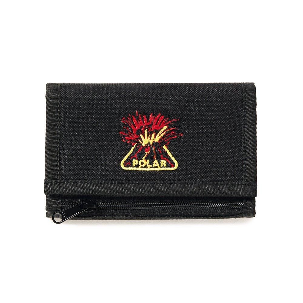 POLAR SKATE CO. ( ݡ顼 )  VOLCANO LOGO KEY WALLET ( BLACK )