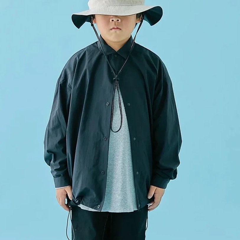 MOUN TEN. ( ޥƥ ) åꥷĥ㥱å LIGHT SHIRT BLOUSON ( BLACK ) MB32-1508