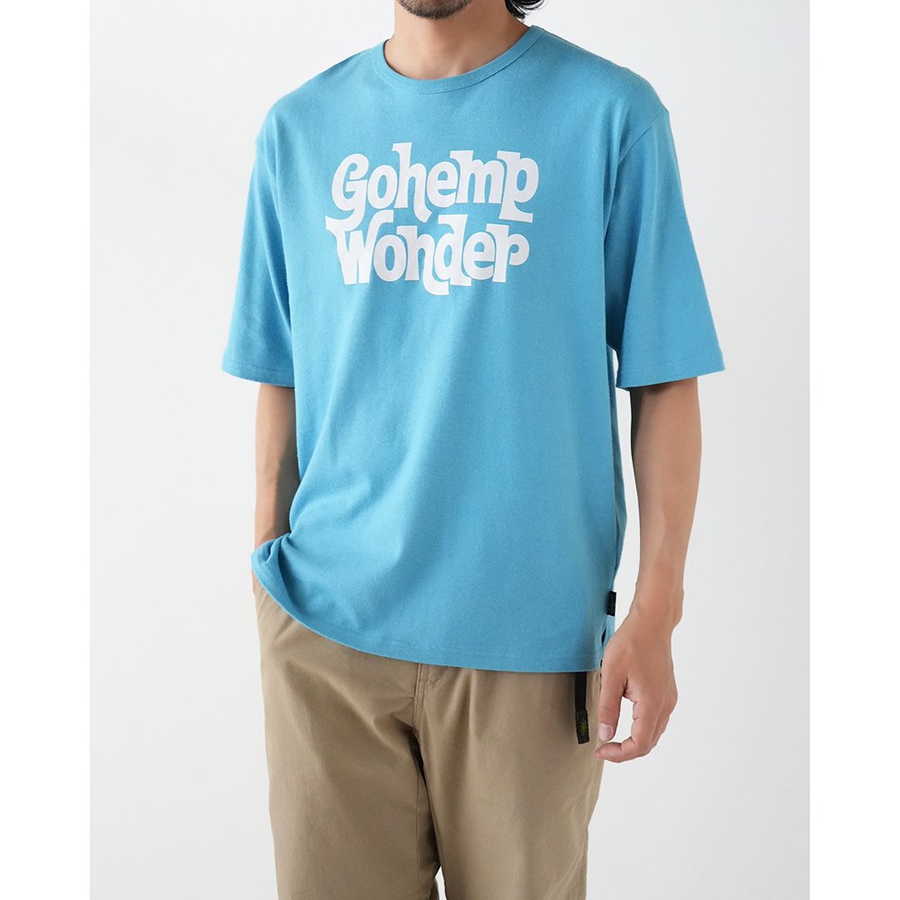 GOHEMP ( ゴーヘンプ ) Tシャツ HALF SLEEVE WIDE FITS TEE ( SKY BLUE 