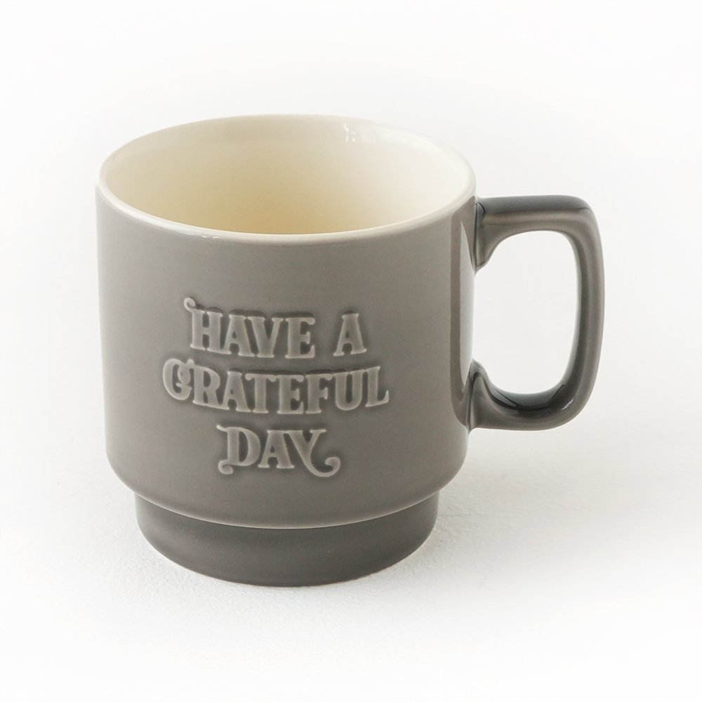 HAVE A GRATEFUL DAY ( ϥ֥쥤ȥեǥ ) ޥå VINTAGE MUG CUP ( GRAY ) GDG0227MUGC