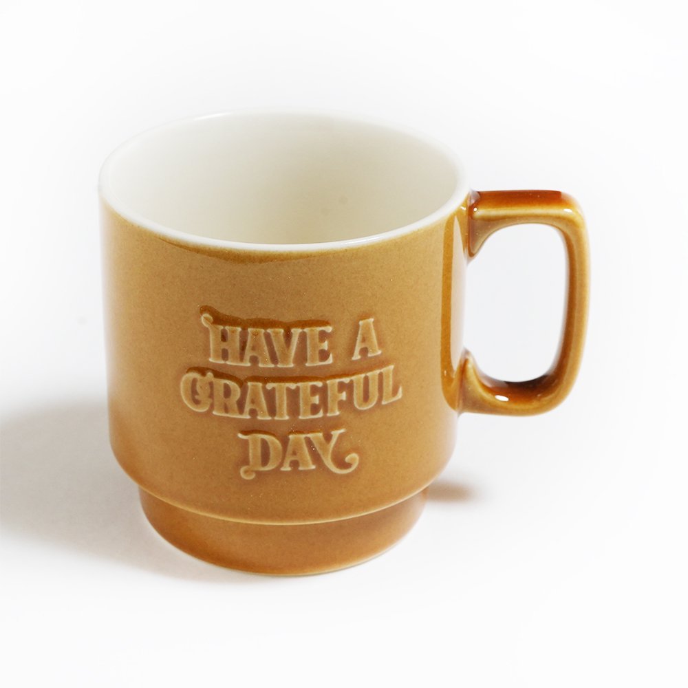 HAVE A GRATEFUL DAY ( ϥ֥쥤ȥեǥ ) ޥå VINTAGE MUG CUP ( AMBER ) GDG0227MUGC