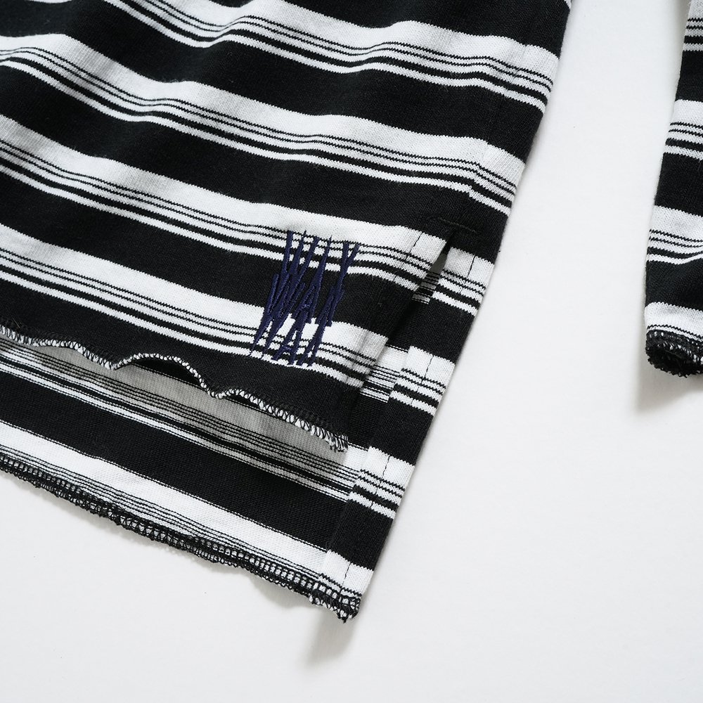 WAX ( ワックス ) ロンTEE STRIPE BAGGIES LONG TEE ( BLACK ) WX-0347 ...