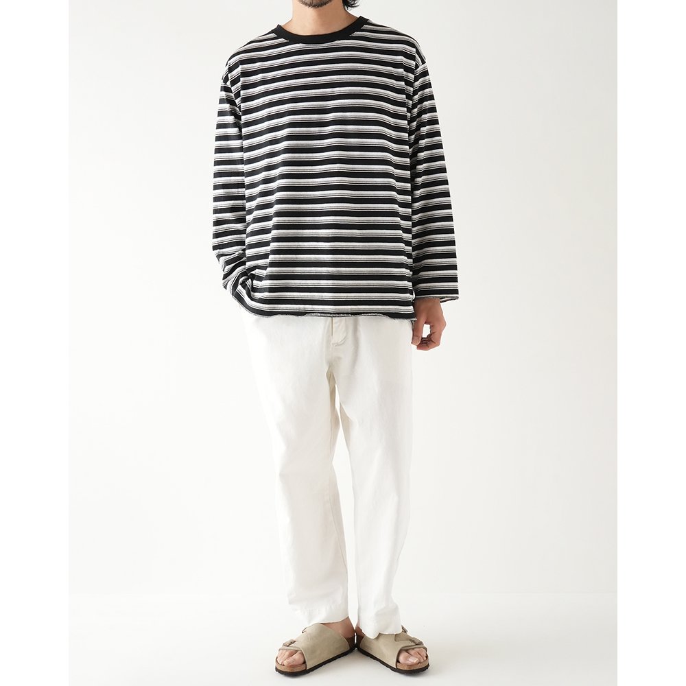 WAX ( ワックス ) ロンTEE STRIPE BAGGIES LONG TEE ( BLACK ) WX-0347 ...