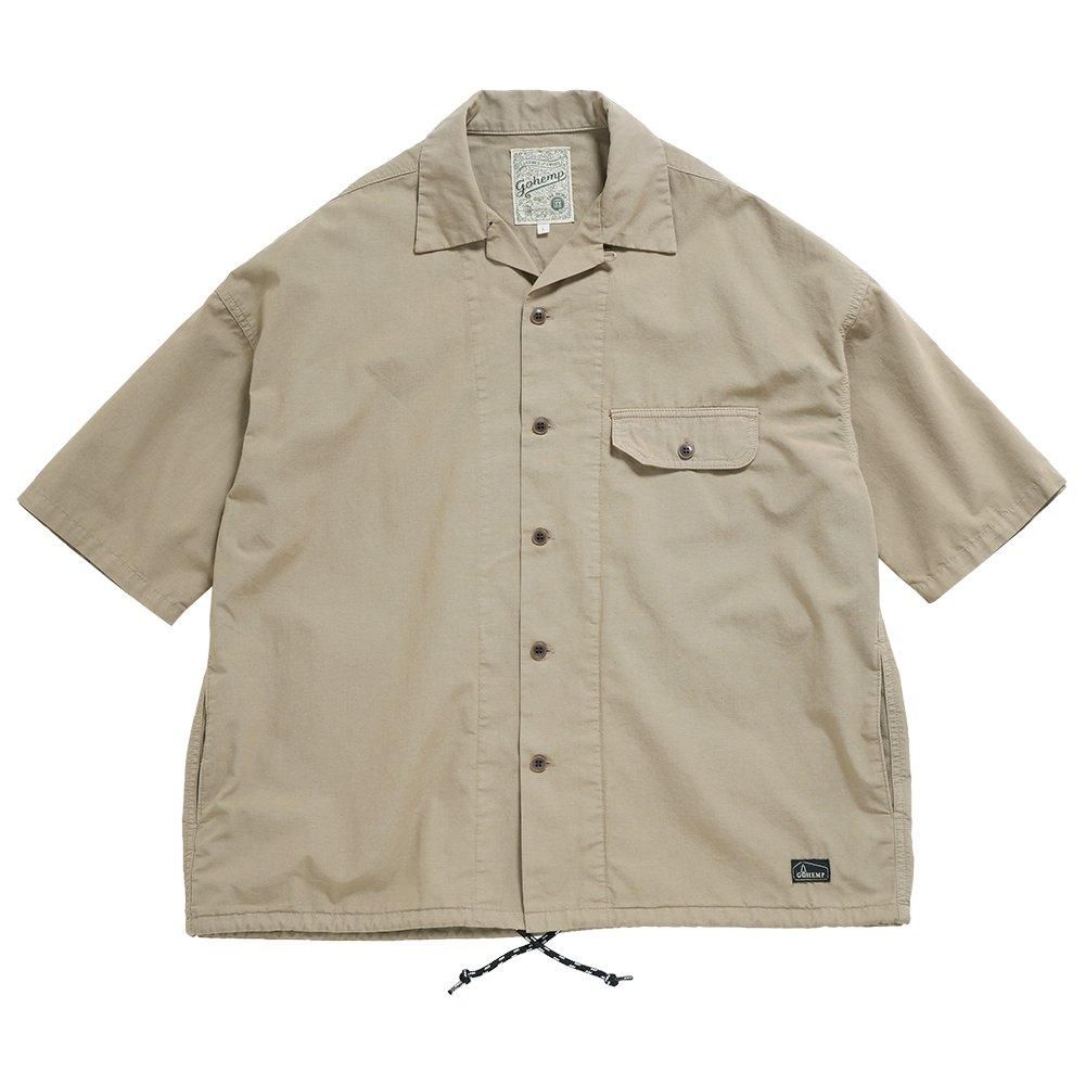 GOHEMP ( إ ) 磻Ⱦµ SIMPLE WIDE H/SL SHIRTS ( DESERT TAN ) GHS3125RPW