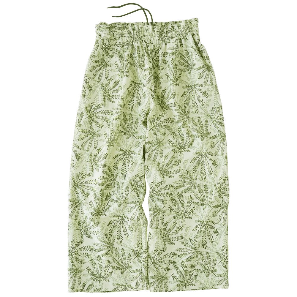 GOHEMP ( إ ) ǥ 磻ɥѥ LADY'S LEAF WIDE PANTS ( GREEN ) GHP8077SLF