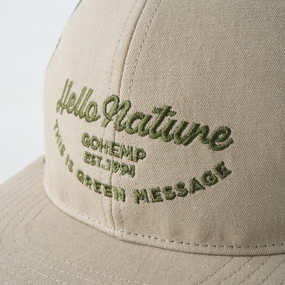 GOHEMP ( ゴーヘンプ ) メッシュキャップ GREEN MESSAGE MESH CAP