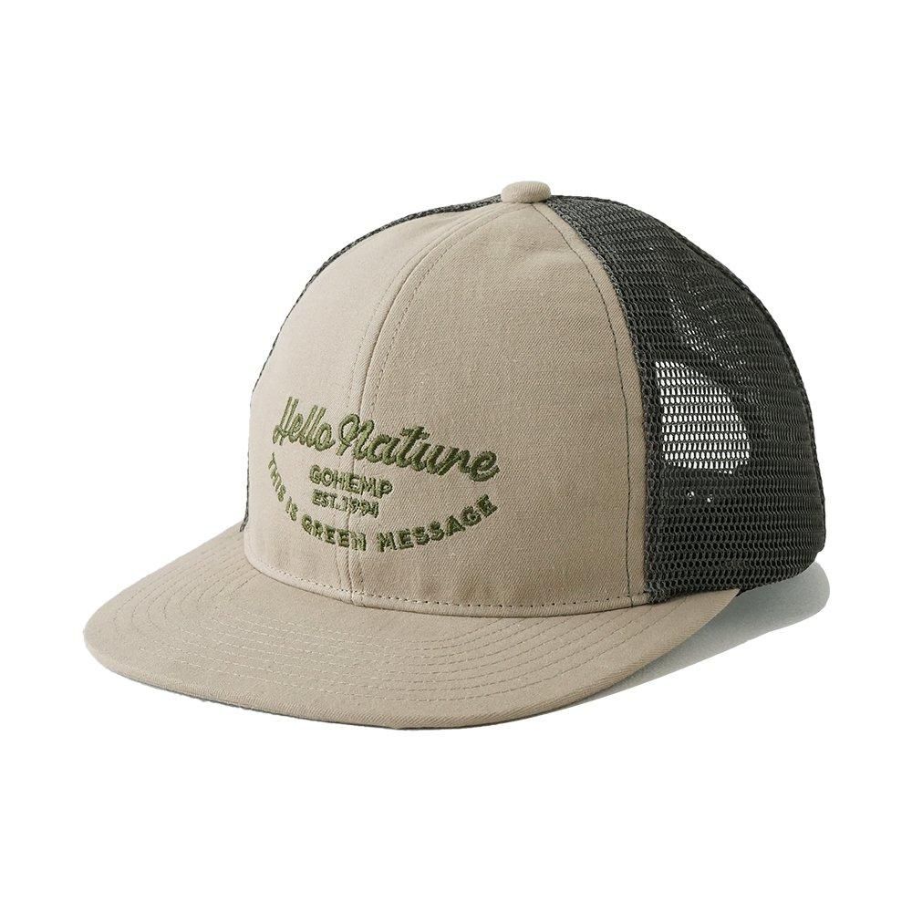 GOHEMP ( إ ) å奭å GREEN MESSAGE MESH CAP ( SAND ) GHG0254MCP