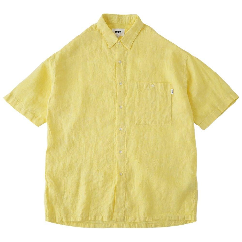 WAX ( å ) ͥ󥷥 LINEN SHIRTS ( YELLOW ) WX-0341
