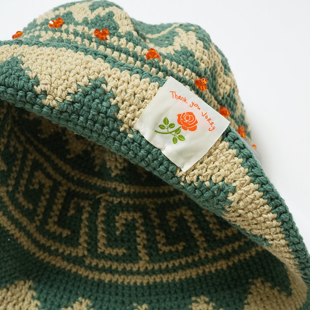 HAVE A GRATEFUL DAY ( ハブアグレイトフルデイ ) ハット BEADS CROCHET HAT ( GREEN )  GDG0294CR10 - JAU／REMILLAレミーラ, GOHEMPゴーヘンプ, HAVE A GRATEFUL DAY, DEVADURGA,  AREth, GREENCLOTHING, GENTEMSTICK 正規通販店 兵庫姫路 アパレルスノーボードスケート ...