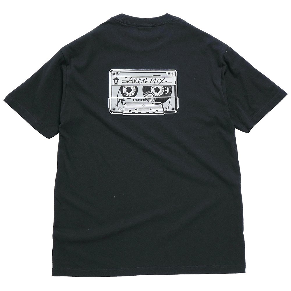 AREth (  ) ڿǥT MIX TAPE S/S T-SHIRT ( BLACK )