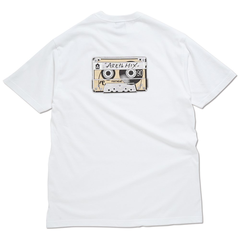 AREth (  ) ڿǥT MIX TAPE S/S T-SHIRT ( WHITE )