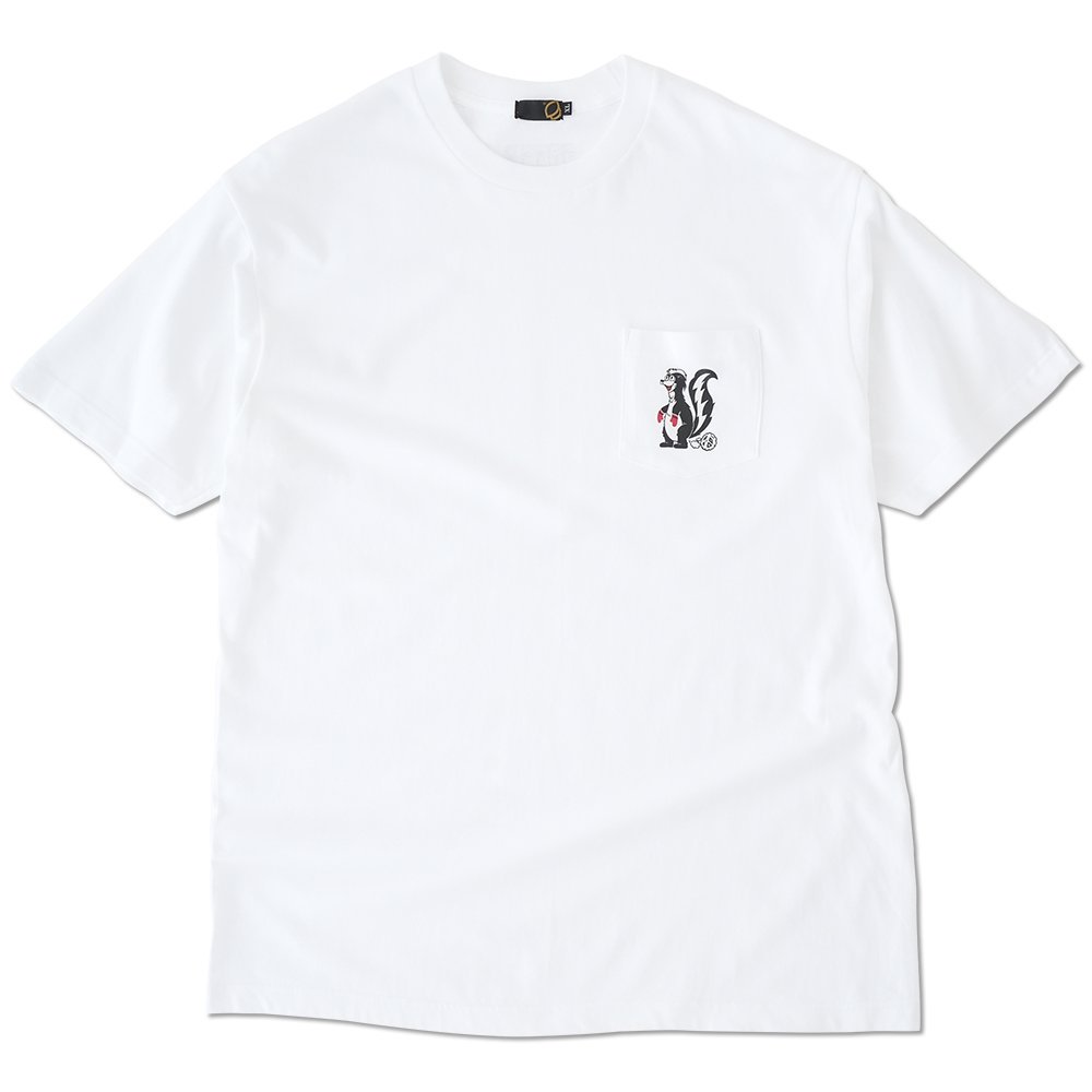 GREENCLOTHING ( ꡼󥯥 ) 2024 Summer T SKUNK TEE Degarashi ( WHITE )