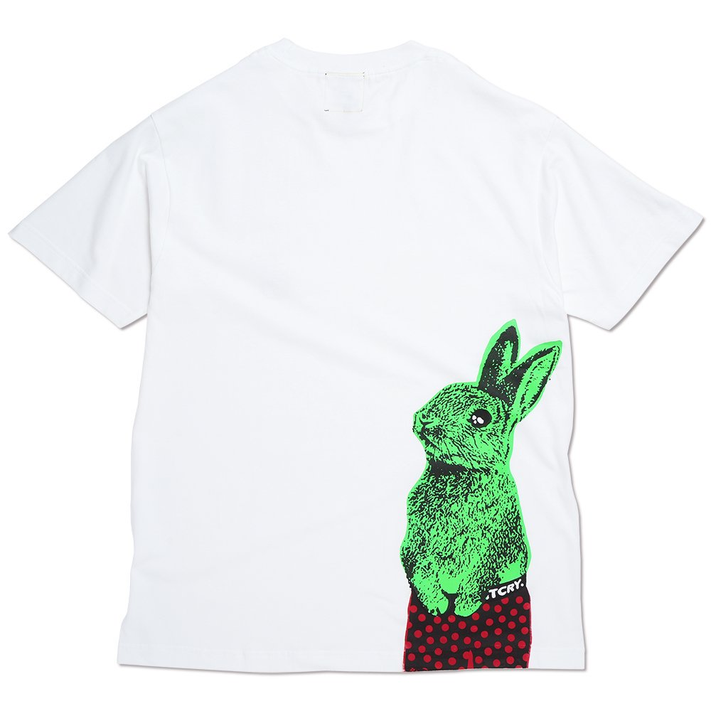 UG ( 桼 ) T BUNNY FEVER TEE ( WHITE  green/red )