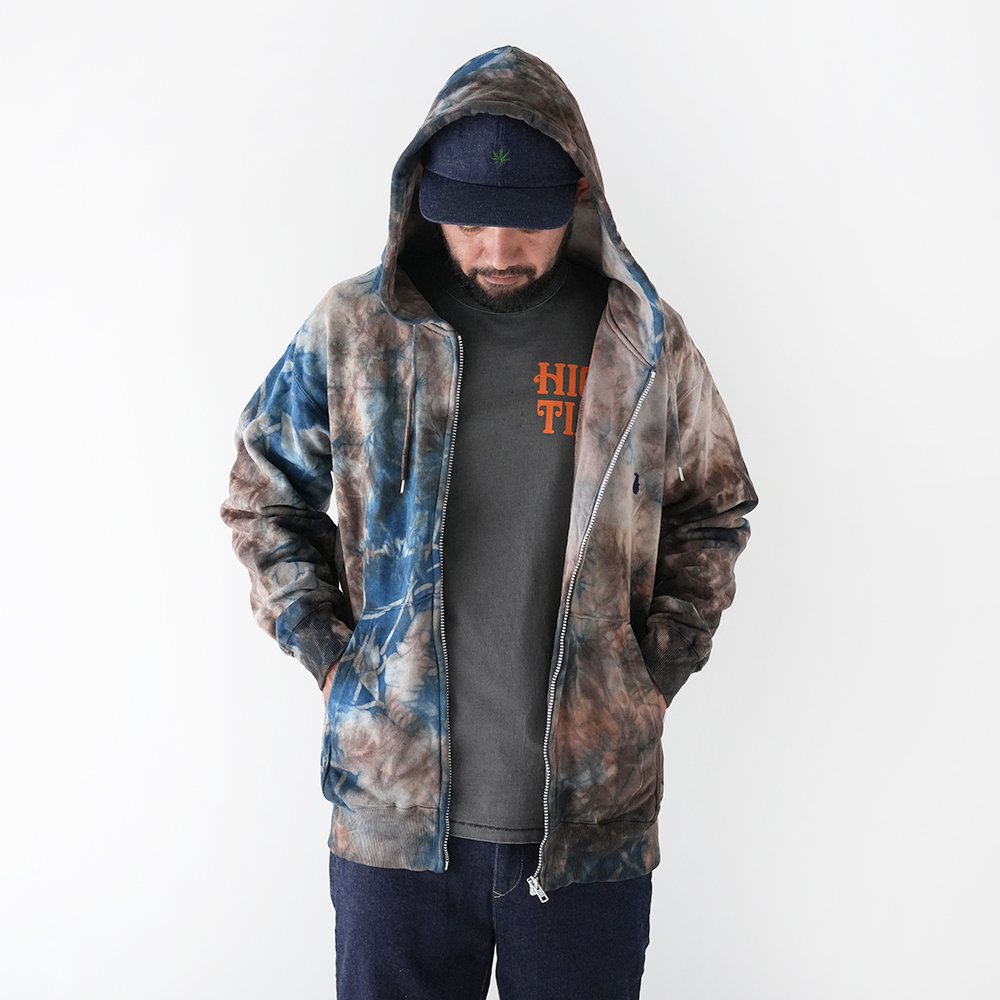 devadurga ( デヴァドゥルガ ) 藍染泥染めジップパーカー SANGO ZIP PARKA ( MULTI )  (ベーシックシルエット)dg-1576 - JAU／REMILLAレミーラ, GOHEMPゴーヘンプ, HAVE A GRATEFUL DAY,  DEVADURGA, AREth, GREENCLOTHING, GENTEMSTICK 正規通販店 兵庫姫路 アパレル ...