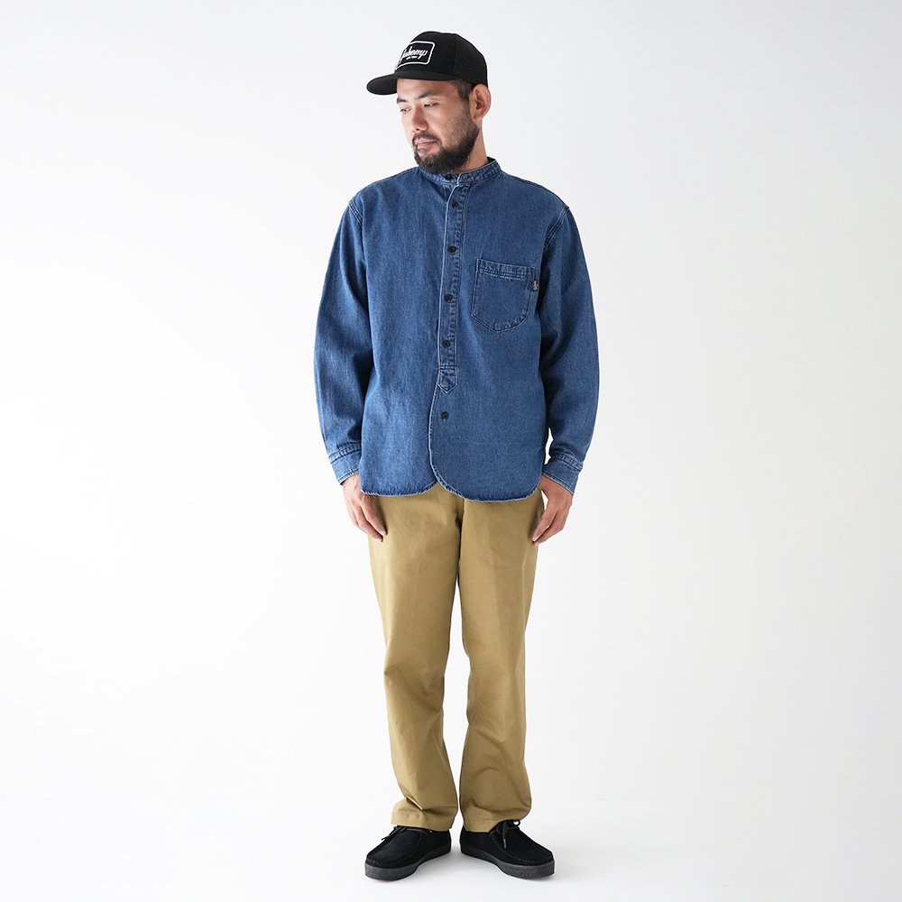 GOHEMP ( ゴーヘンプ ) ノーカラーヘンプデニムシャツ NO COLLAR BASIC SHIRTS ( USED WASH )  GHS3123DTU - JAU／REMILLAレミーラ, GOHEMPゴーヘンプ, HAVE A GRATEFUL DAY, DEVADURGA,  AREth, GREENCLOTHING, GENTEMSTICK 正規通販店 兵庫姫路 アパレルスノーボード ...