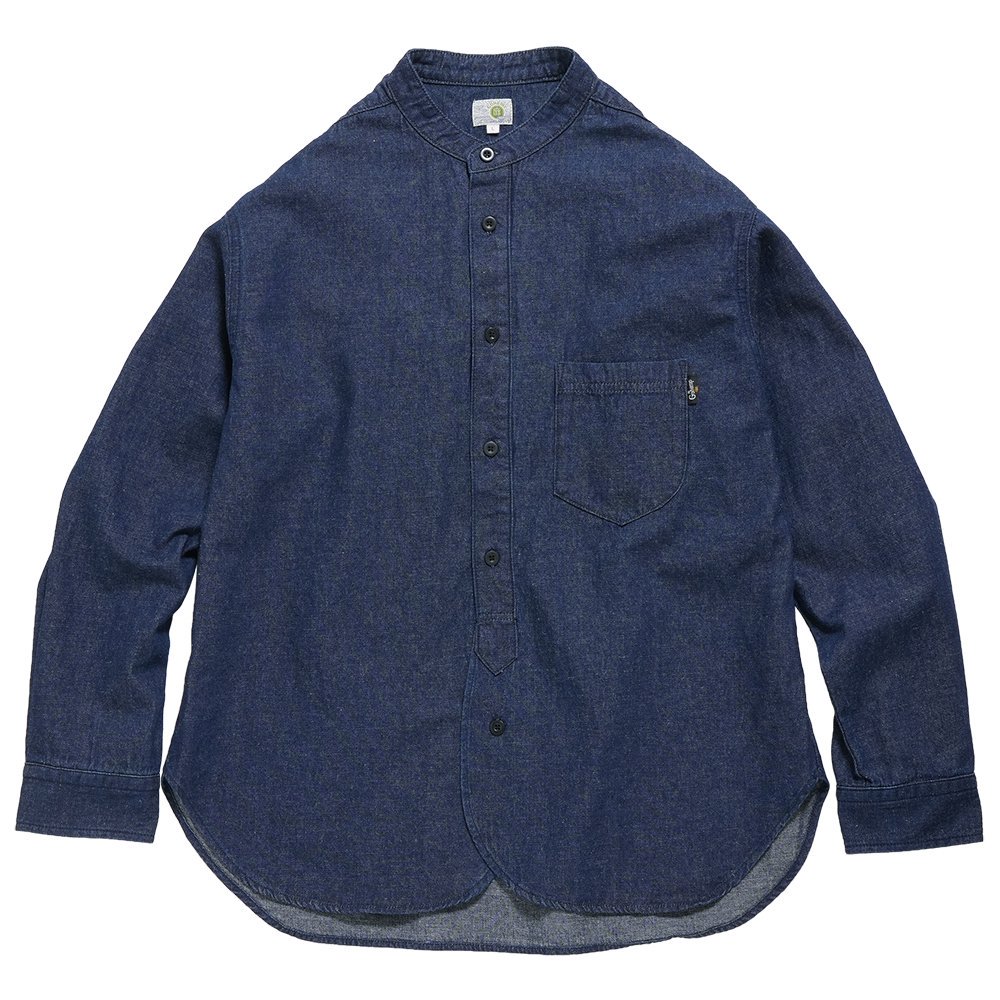 GOHEMP ( ゴーヘンプ ) ノーカラーヘンプデニムシャツ NO COLLAR BASIC SHIRTS ( ONE WASH )  GHS3123DTO - JAU／REMILLAレミーラ, GOHEMPゴーヘンプ, HAVE A GRATEFUL DAY, DEVADURGA,  AREth, GREENCLOTHING, GENTEMSTICK 正規通販店 兵庫姫路 アパレルスノーボード ...