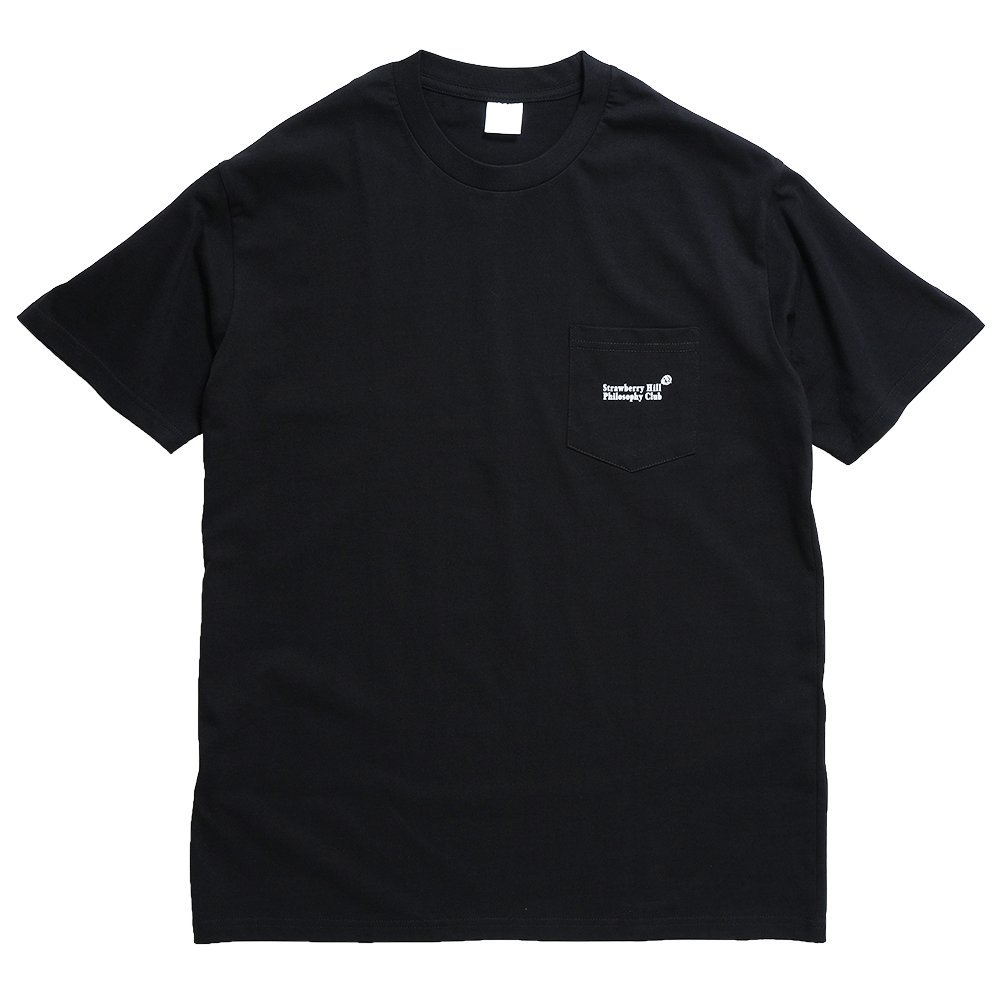 Strawberry Hill Philosophy Club ( ȥ٥꡼ҥեե ) T LOGO POCKET TEE ( BLACK )