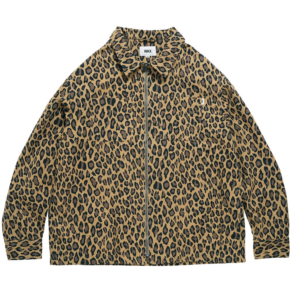 WAX ( å ) 쥪ѡɥåץ㥱å LEOPARD ZIP JACKET WX-0392