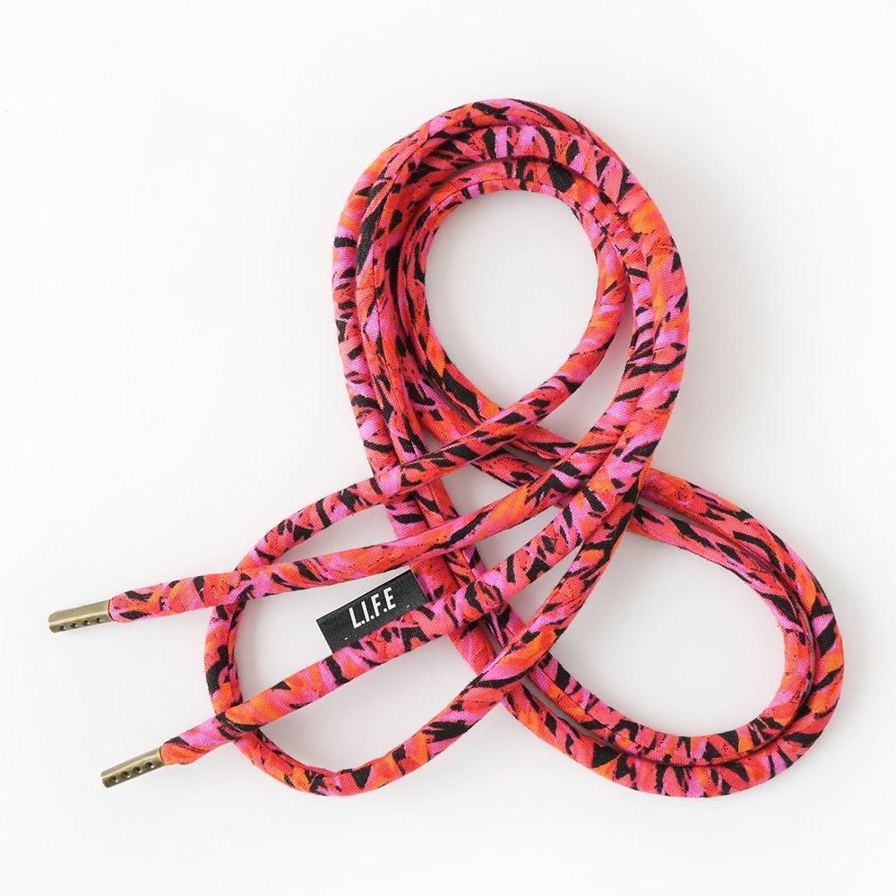 LIVE IN FAB EARTH ( ֥ե֥ ) 塼졼٥ L.I.F.E SHOELACE BELT ( PINK )