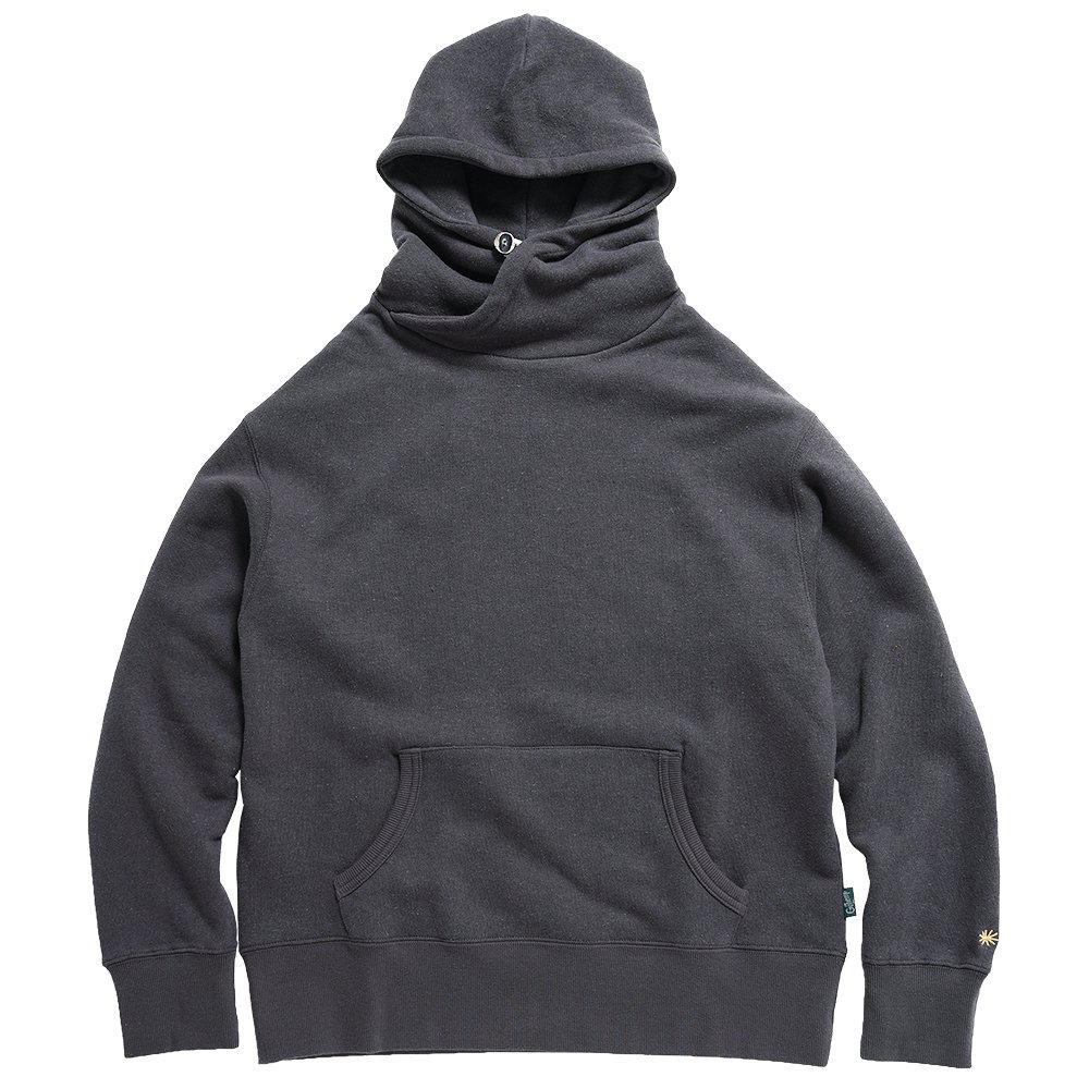 GOHEMP ( إ ) 硼աǥ HEMP SHAWL HOODY ( GUNMETAL GRAY ) GHC4468BS24-2