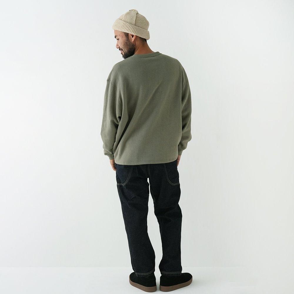 GOHEMP ( ゴーヘンプ ) ロンTEE HEMP WAFFLE WIDE CREW ( LAKE
