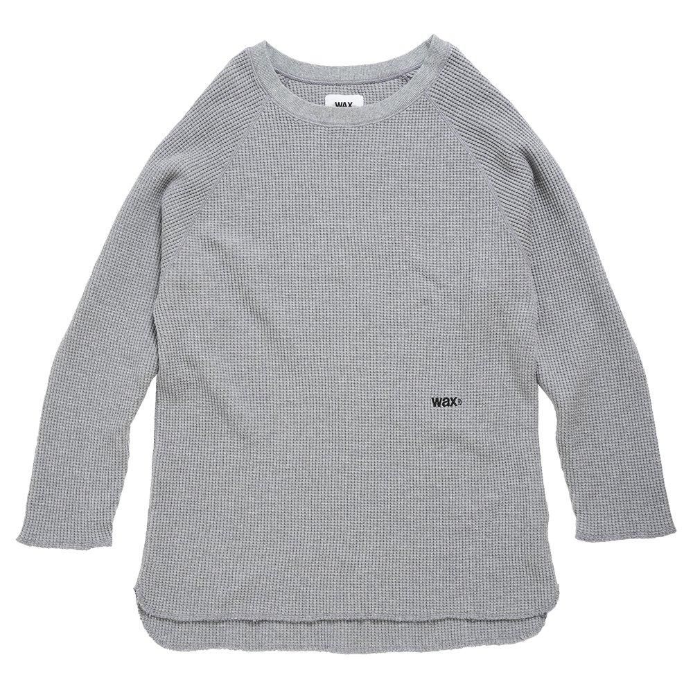 最終値下げ【美品】ゴーシュ シックサーマル　プルオーバー WAX ( ワックス ) サーマル LOOSE FIT THERMAL ( GRAY ) WX-0405 - JAU