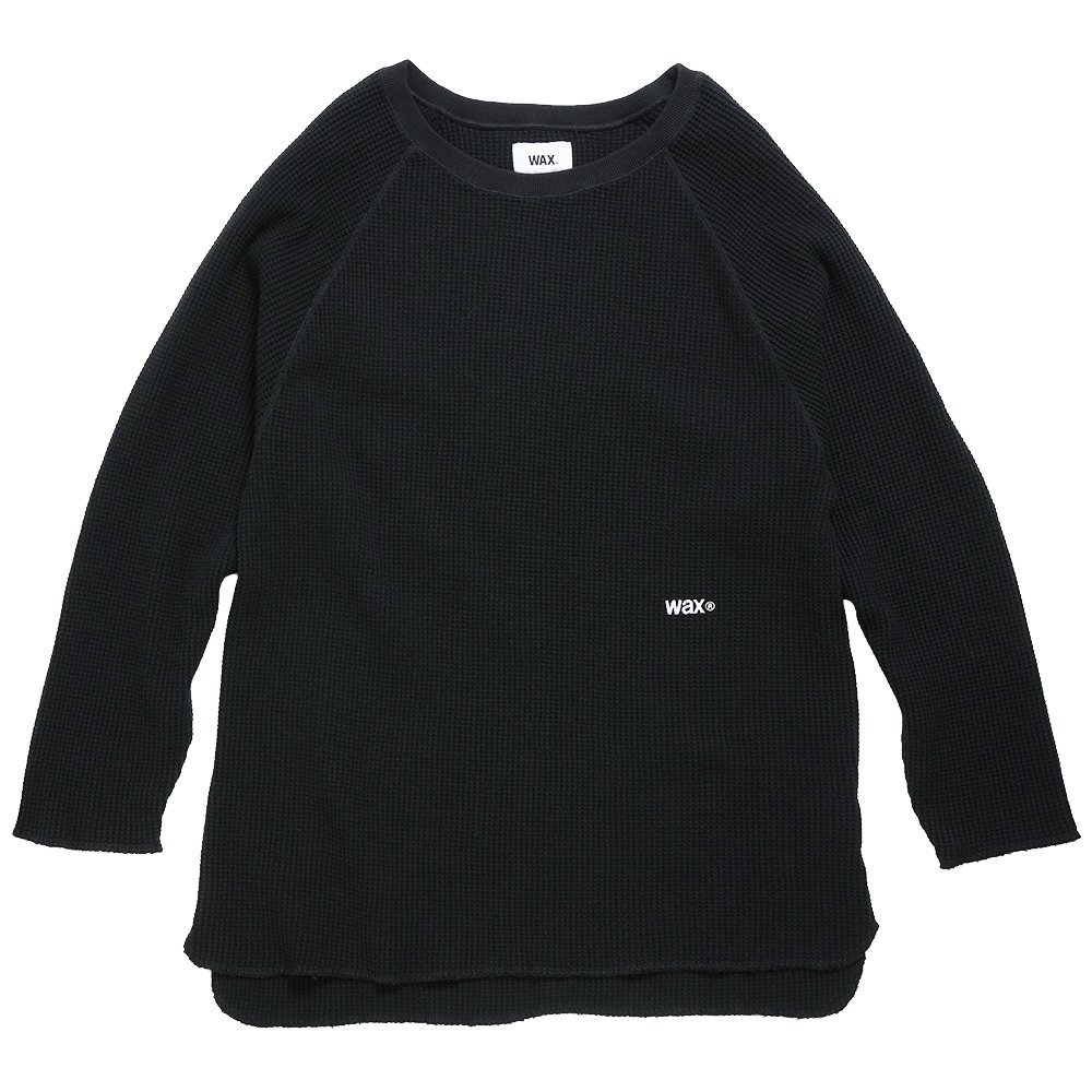 WAX ( å ) ޥ LOOSE FIT THERMAL ( BLACK ) WX-0405