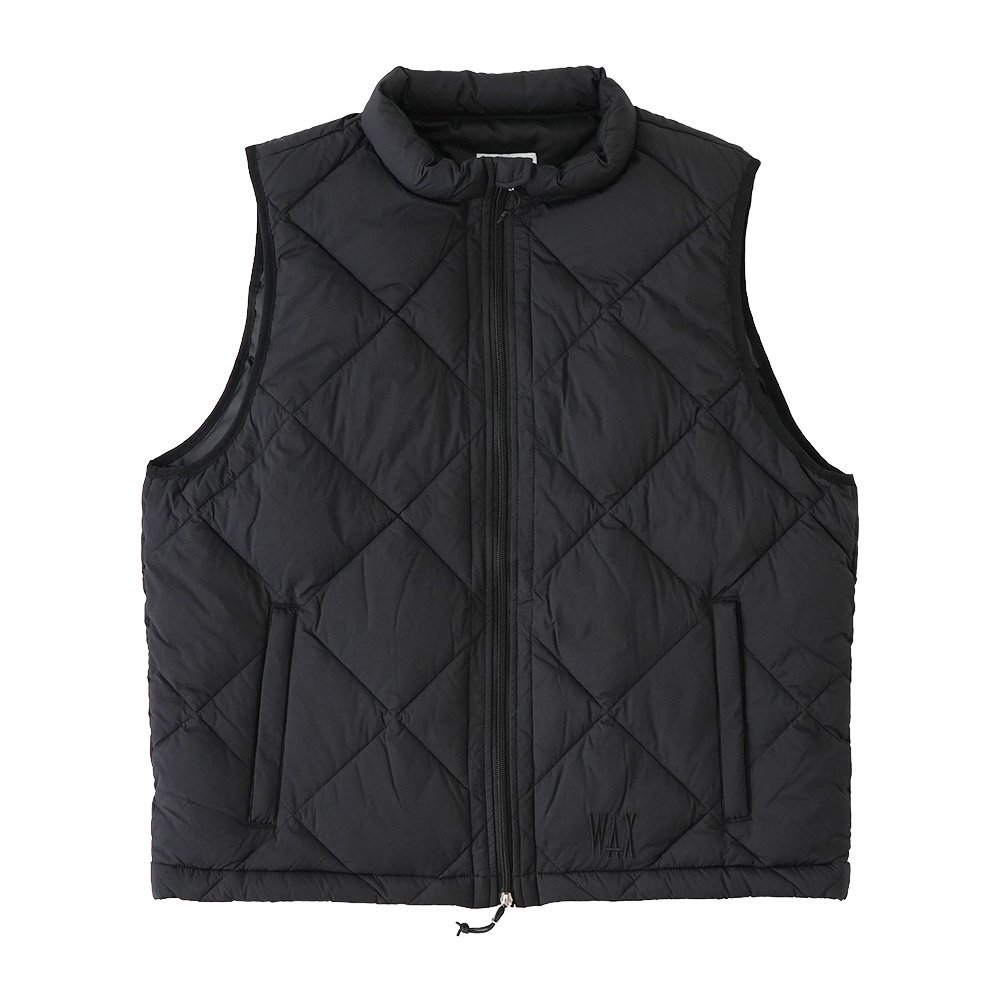 WAX ( å ) ⵡǽʥ٥ PUFF VEST ( BLACK ) WX-0390