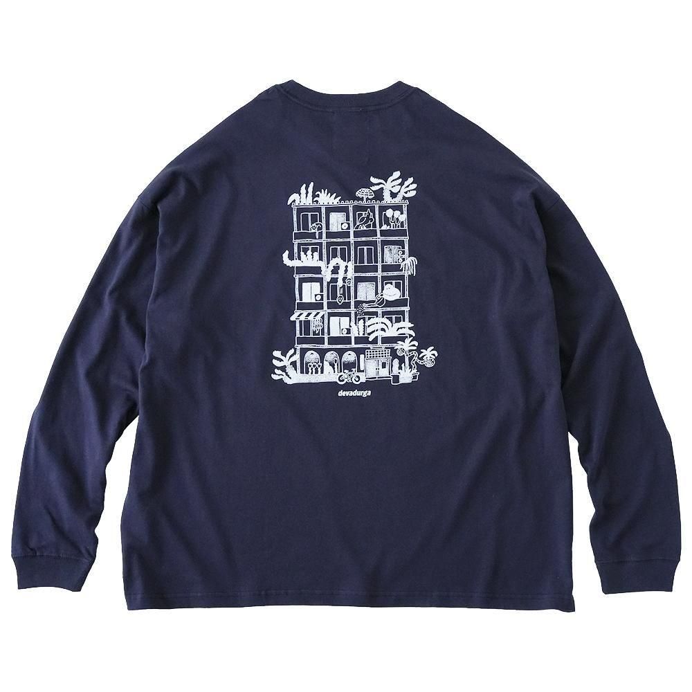 devadurga ( ǥɥ륬 ) 磻ɥ륨åȥ󥰥꡼ ISLAND HEIGHTS LONG TEE ( NAVY ) dg-1628