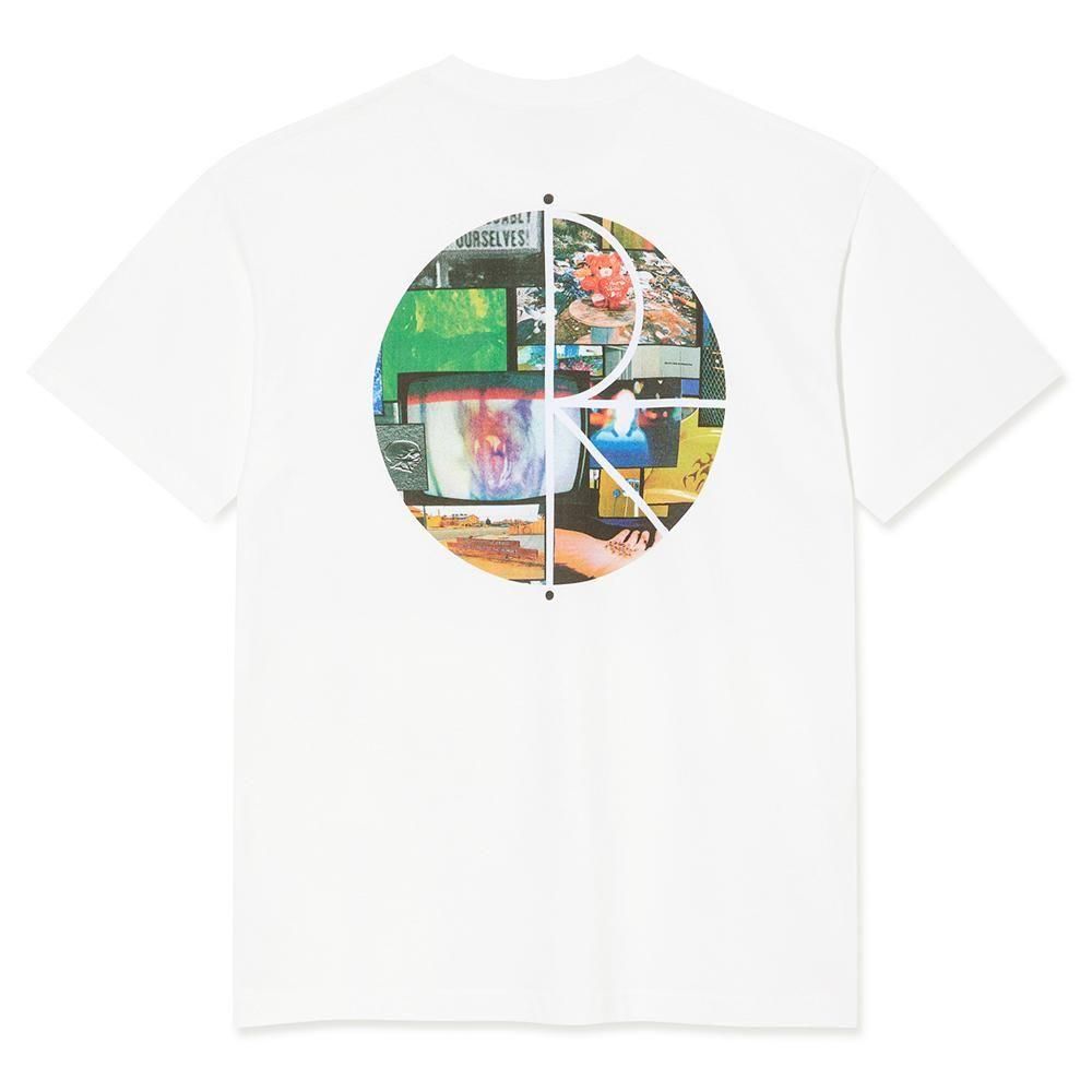 POLAR SKATE CO. ( ݡ顼 ) T FILL LOGO TEE OURSLEEVES COLLAGE ( WHITE )