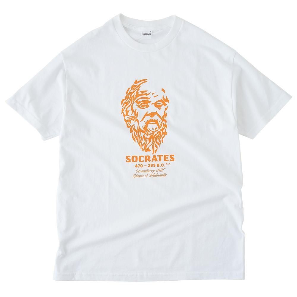 Strawberry Hill Philosophy Club ( ȥ٥꡼ҥեե ) T R.I.P. SOCRATES TEE ( WHITE )